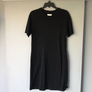 Steven Alan Merino Wool Sweater Dress in Black